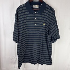 Augusta National Golf Shop Shirt Polo Mens XL Masters Golf Embroidered‎ Striped